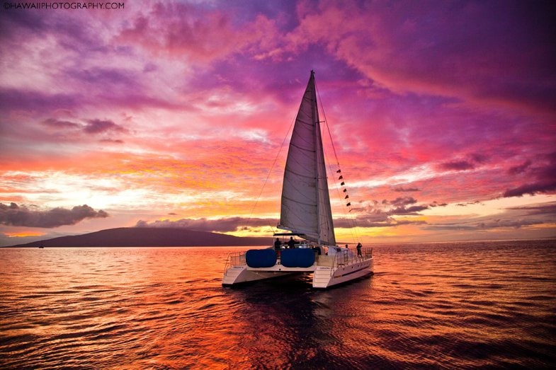 sailing around Maui Hawaii