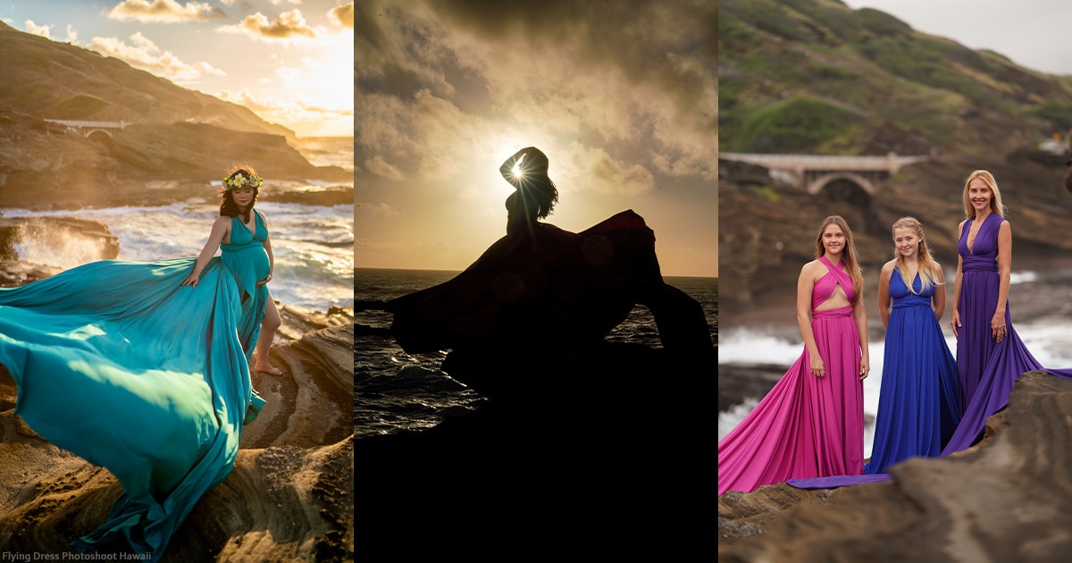 Flying Dress Hawaii Photoshoot Experience